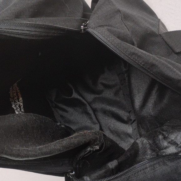 VINTAGE Jansport Cargo Duffle Bag Black Rip Stop1999 Yale Endowment Travel - Picture 7 of 8